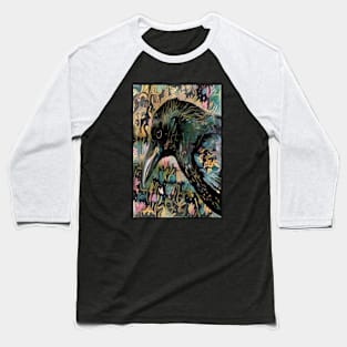 Colorful Corvids 5 Baseball T-Shirt